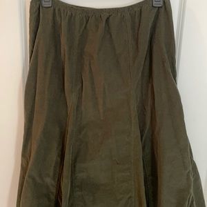 Dark forest green skirt